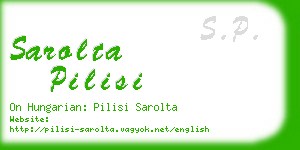 sarolta pilisi business card